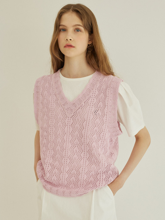 Crochet Knit Vest 3 Color