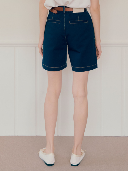 Eden Stitch Denim Shorts_Navy VC2236DN010M