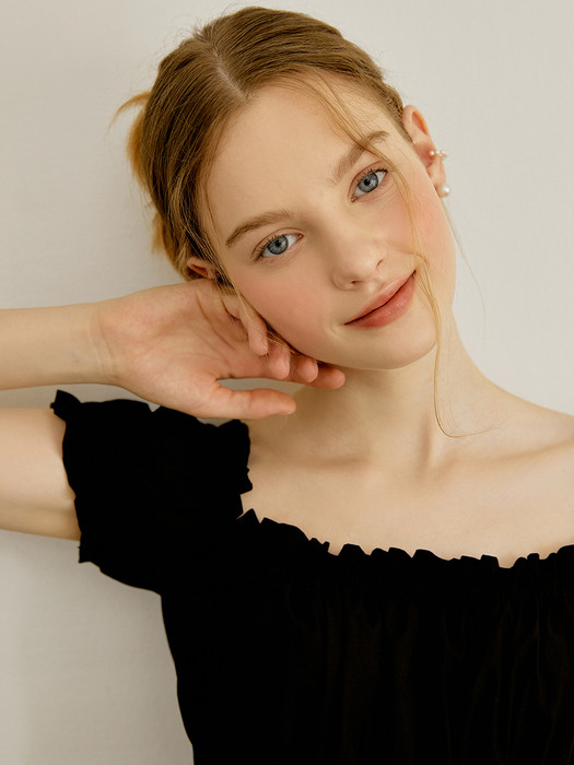 [리엘]Babydoll long dress (black) [W CONCEPT]