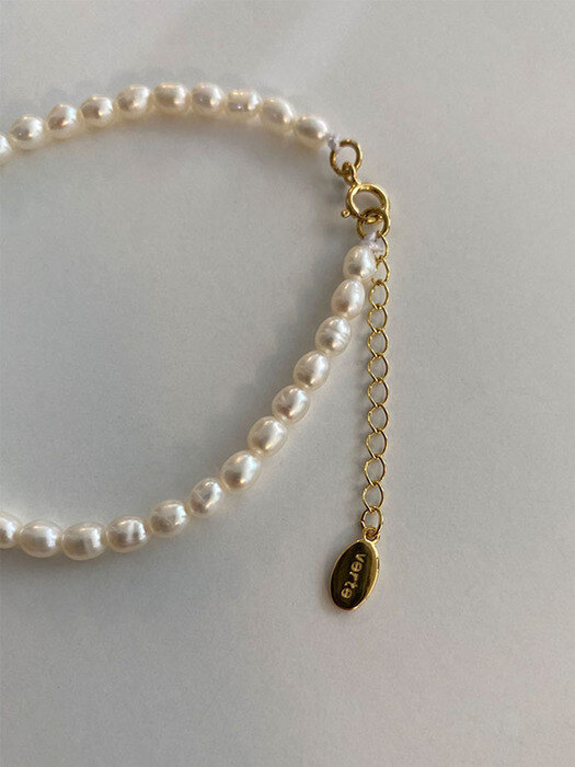 [925 silver]Huit.silver.55 / fresh-water pearl bracelet