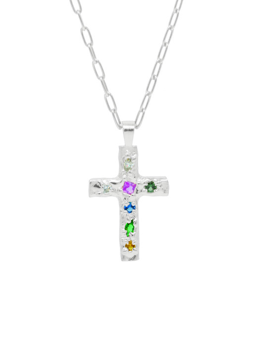 cross stone necklace