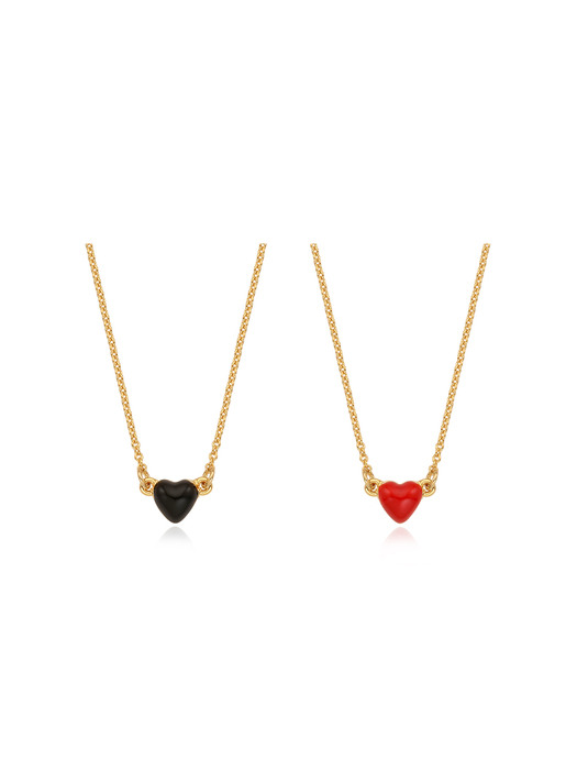 ■VINTAGE HOLLYWOOD■ Color Heart Necklace VH2279NE014B Hoda Heart Necklace – Jennifer Miller Jewelry