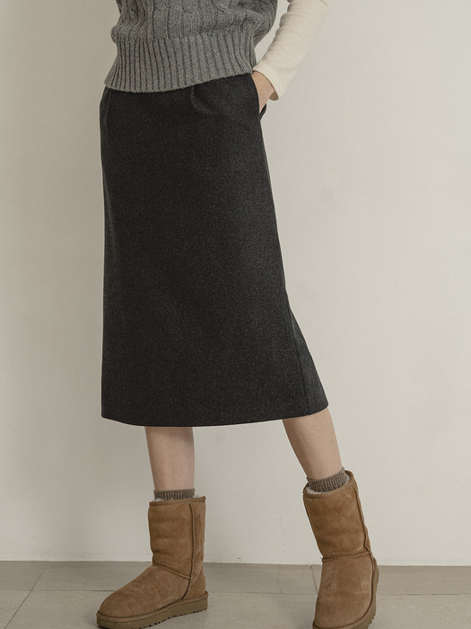 P3132 Rubens wool skirt_Charcoal
