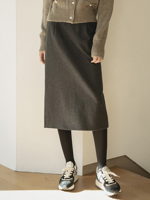 P3132 Rubens wool skirt_Charcoal