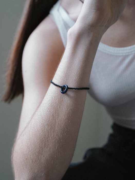 [Crystal,Silver925,Glass]Minimal bracelet (2color)길이조절 가능