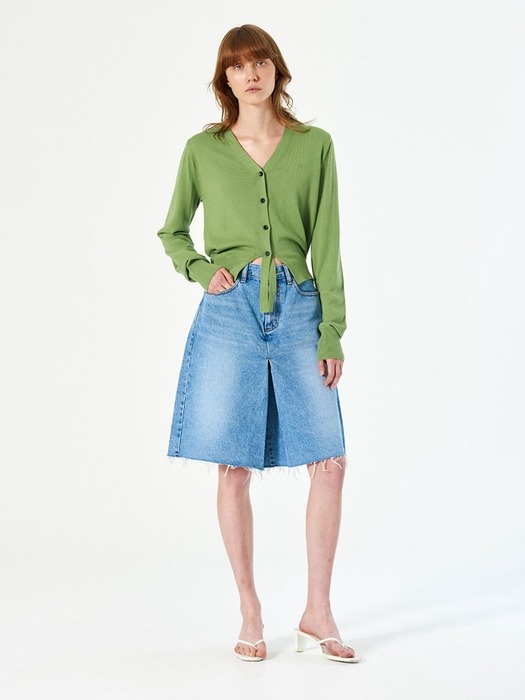 STRAP V NECK KNIT (green)