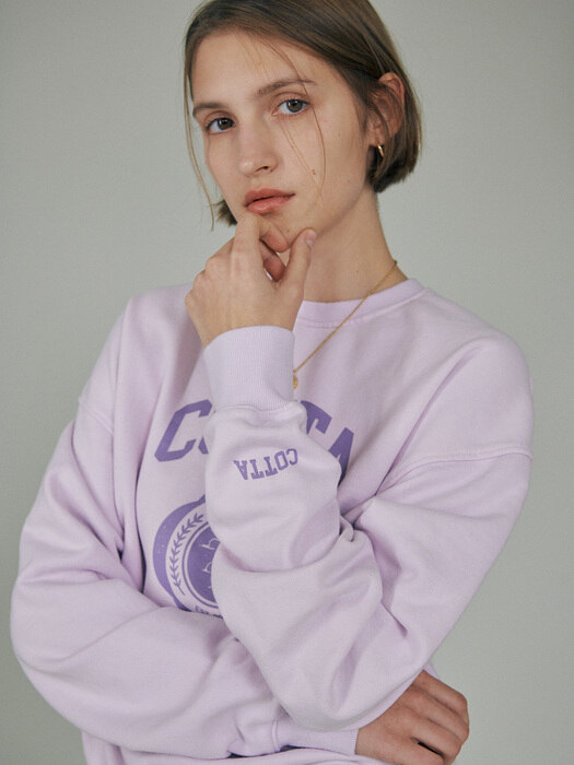 Varsity Sweatshirt_Lavender
