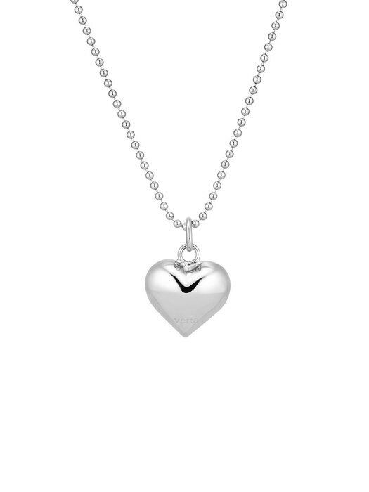 [925 silver] Un.silver.151 / nuvo heart necklace (silver)