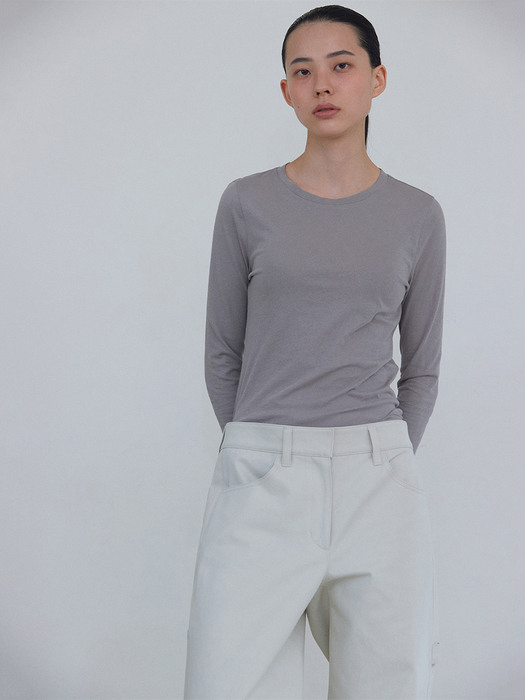 LAYER JERSEY TEE _ CONCRETE GREY