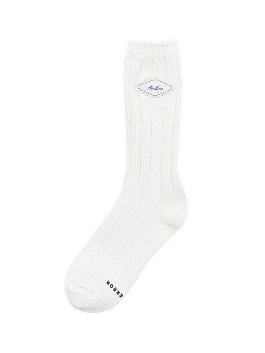 Fluic label socks Ivory