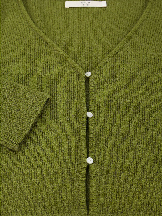 Crop Cotton Linen Cardigan
