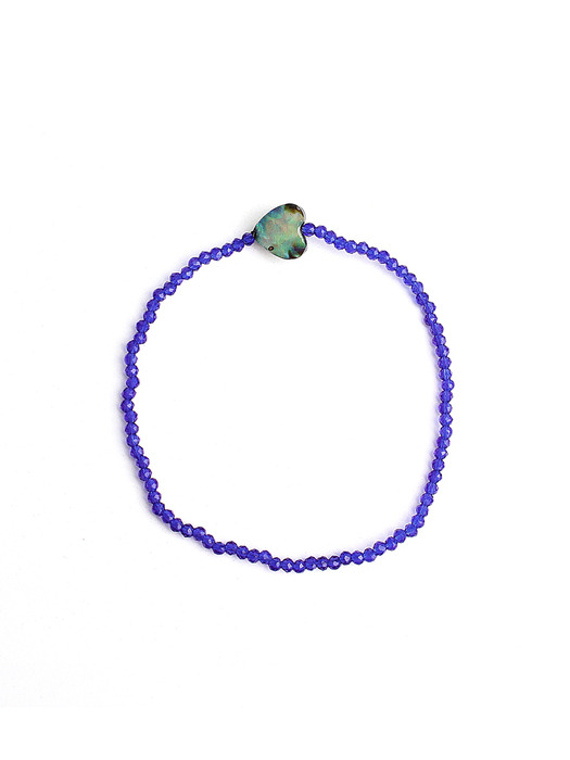 Lovely colorful heart crystal bracelet 러블리 컬러풀 하트 크리스탈 팔찌