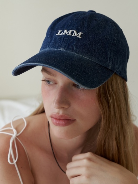 Vintage Denim LMM Logo Ball Cap_Blue