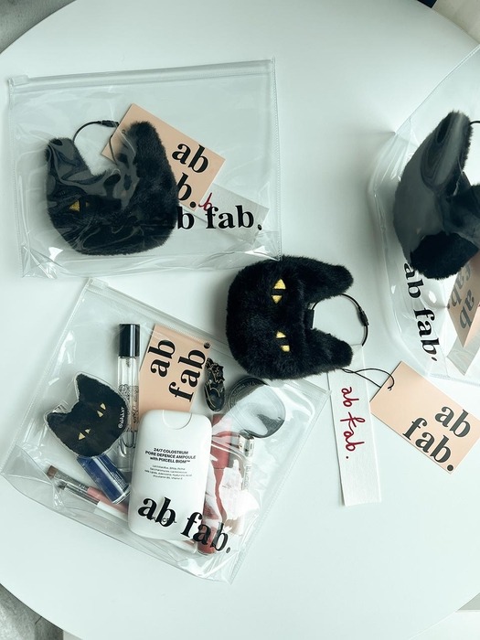 Key ring : ab fab BIG cat ( 4 colors )