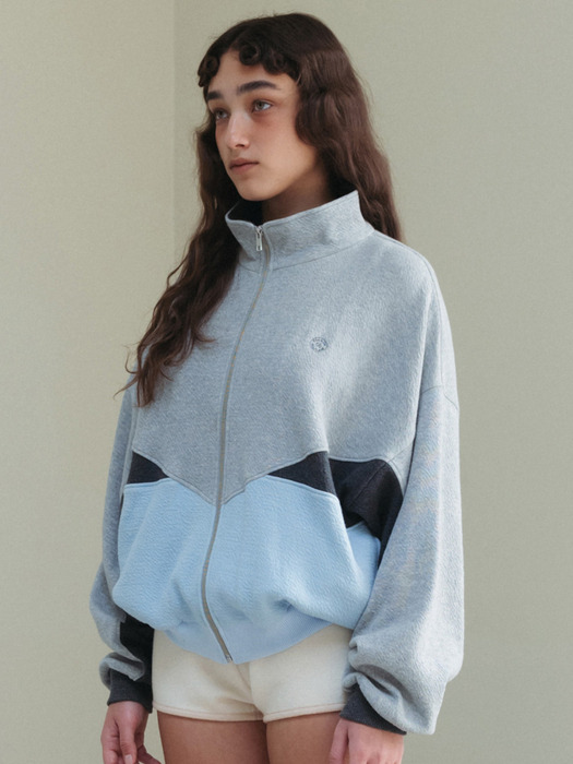 Via Colorblock Zip-up (Gray multi)