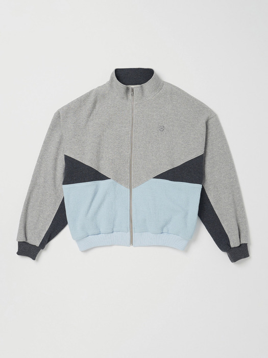 Via Colorblock Zip-up (Gray multi)