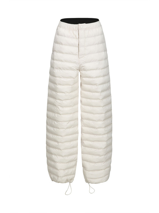 QUILTED TROUSERS (IVORY)