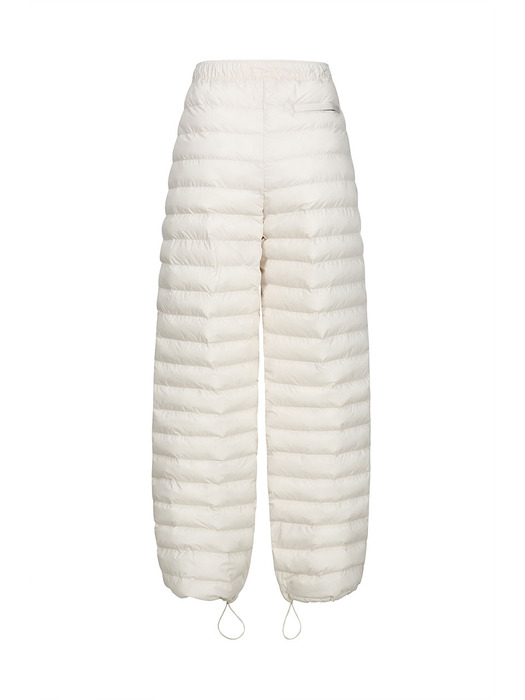 QUILTED TROUSERS (IVORY)