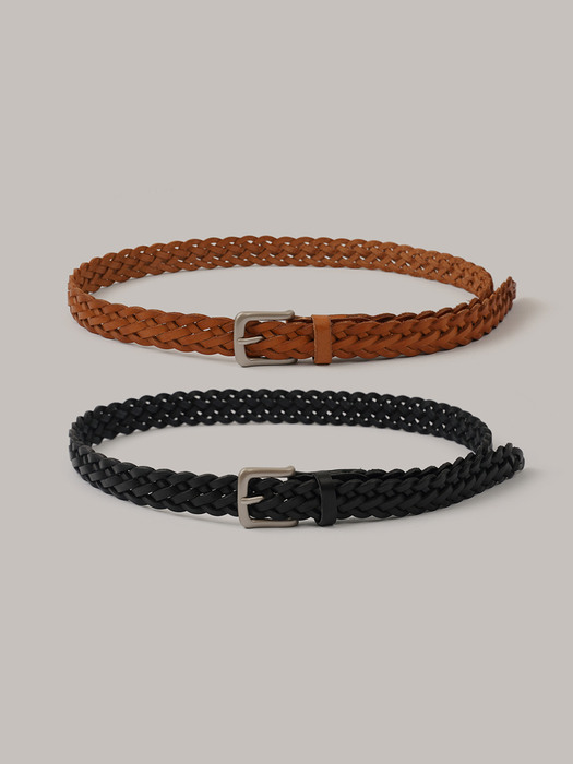 Vintage Hide Twist Belt - 2 color