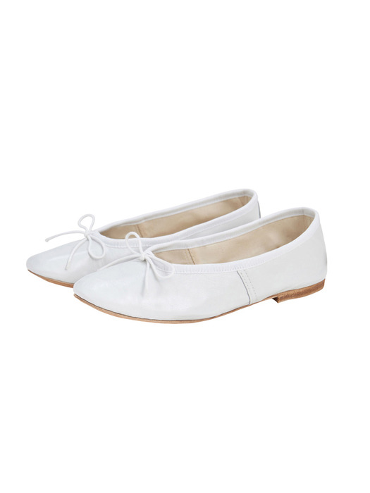 Porselli Leather Flat shoes_White