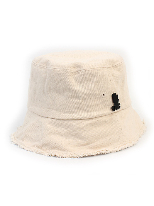 Vintage Ivory Wire Bucket Hat 버킷햇