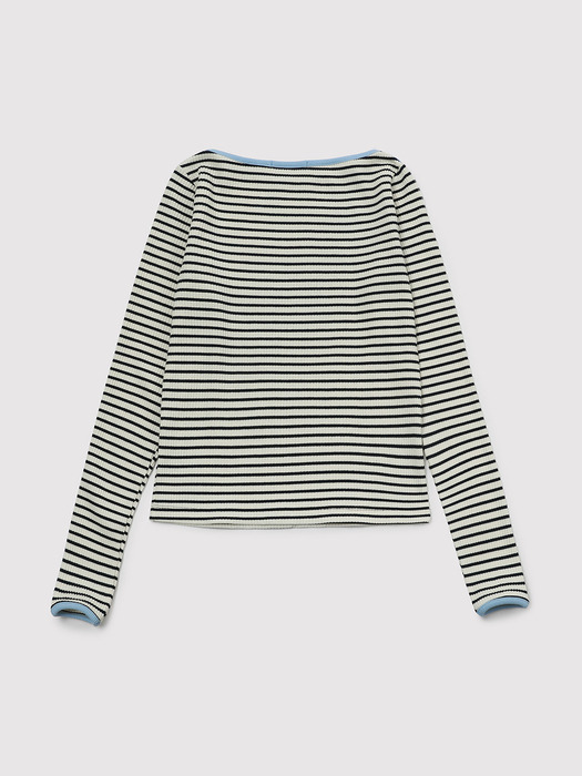 Marry Stripe T_(Navy)