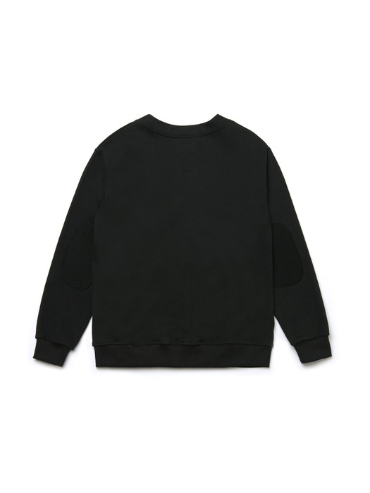 reverse color scheme french terry cardigan_black