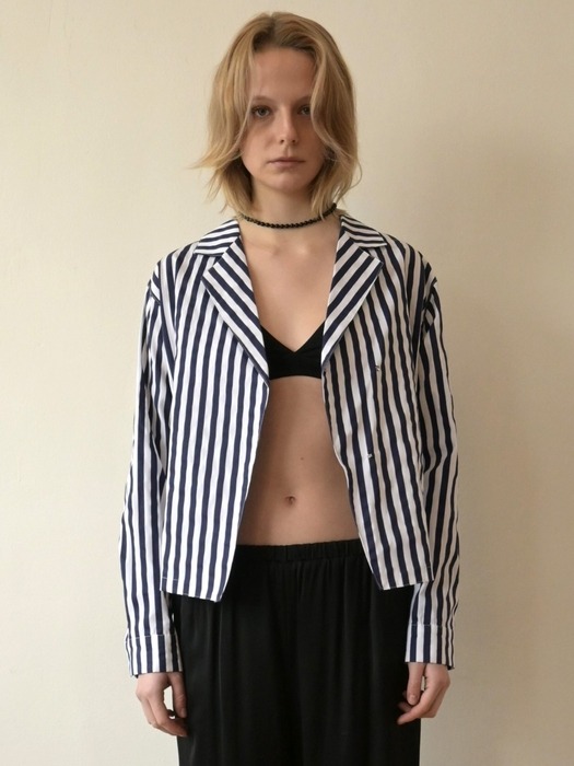 Row Stripe Shirt [Ivory]