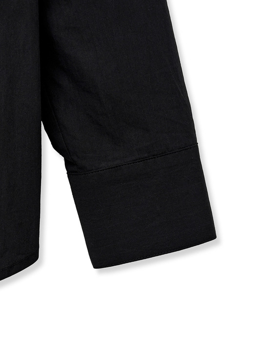 클래식 코튼 레귤러 셔츠 (블랙)