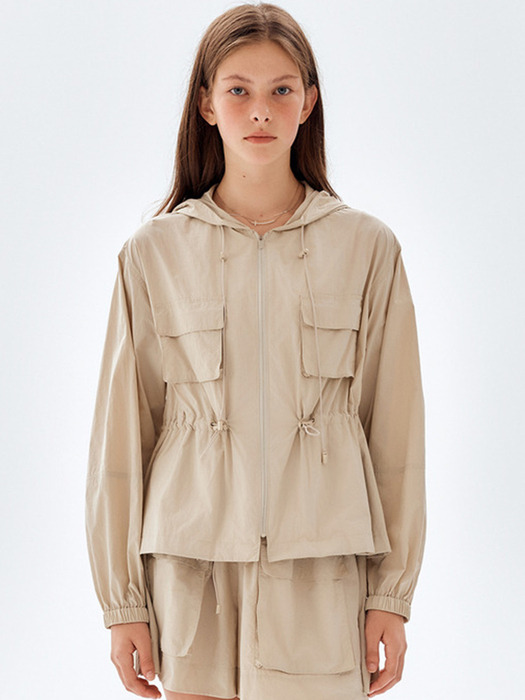 [CIty Outdoor] Drawstring Hooded Jacket