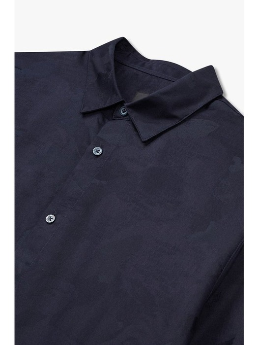 AX 남성 새틴 카모플라쥬 패턴 셔츠(A414120020)다크 네이비