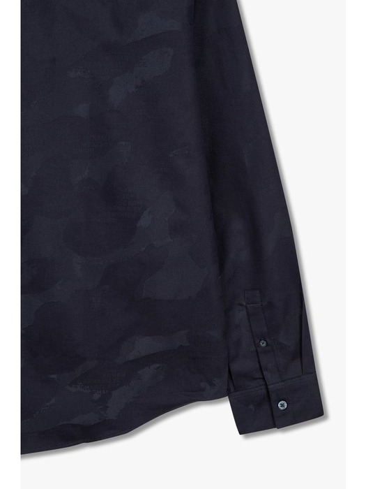 AX 남성 새틴 카모플라쥬 패턴 셔츠(A414120020)다크 네이비