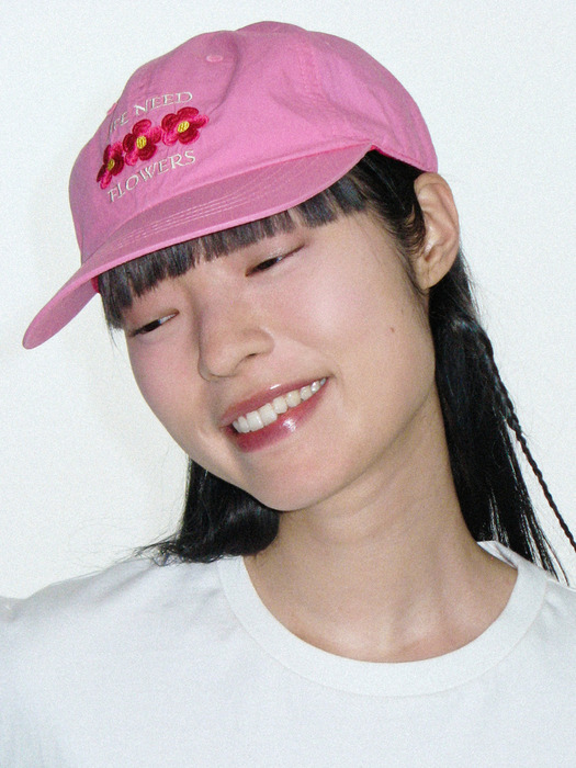 Flower Ball Cap (Pink)