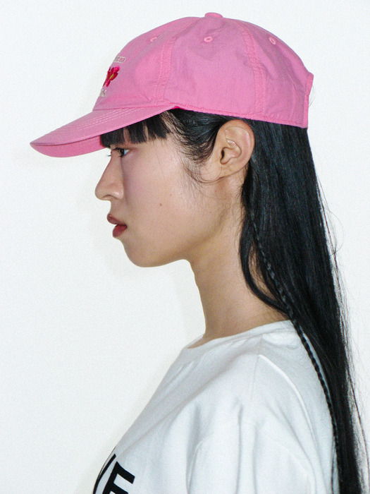 Flower Ball Cap (Pink)