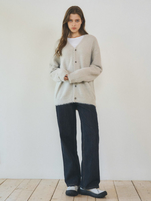 W/Always Hairy Knit Cardigan 3color