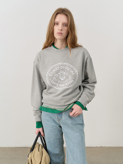 UNISEX CUPID CAMPUS SWEATSHIRT MELANGE GREY_UDTS4C102G2