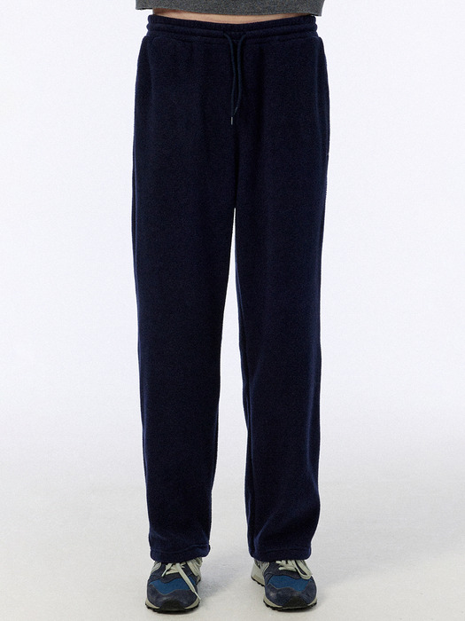 [24FW clove] Logo Fleece Pants_Men (Navy)