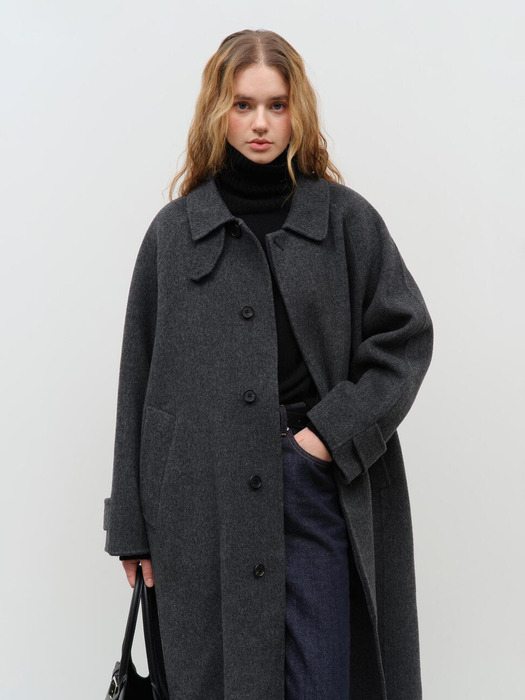 UNISEX HANDMADE MAC COAT CHARCOAL GREY_UDCO4D124CG