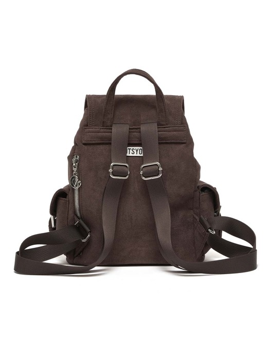 lotsyou_Nostalgia Chubby Backpack Brown