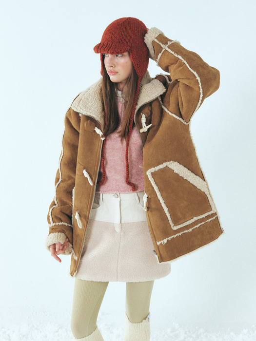 Reversible Duffle Mustang Coat, Camel