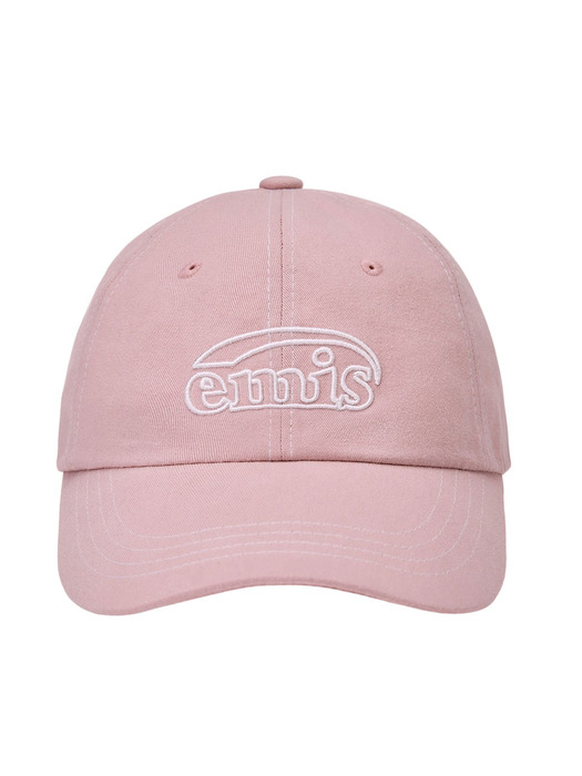 WHITE STITCH BALL CAP-PINK