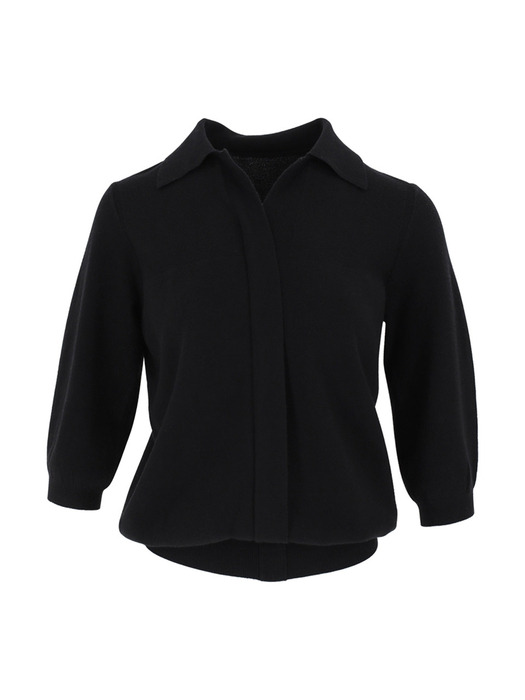 V Open Collar Neck Capri Knitwear (5colors) VKNIT_044