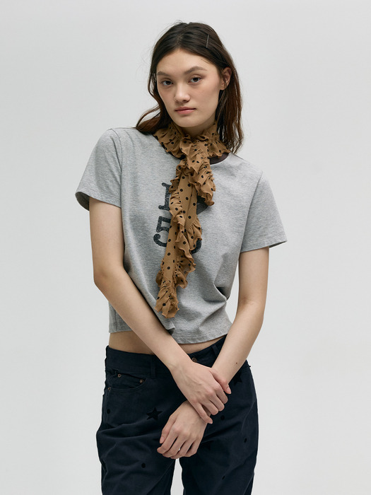 FRILL SQUARE SCARF_beige