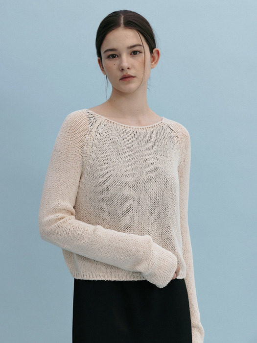 NEFF LINEN CROP KNIT_3COLORS