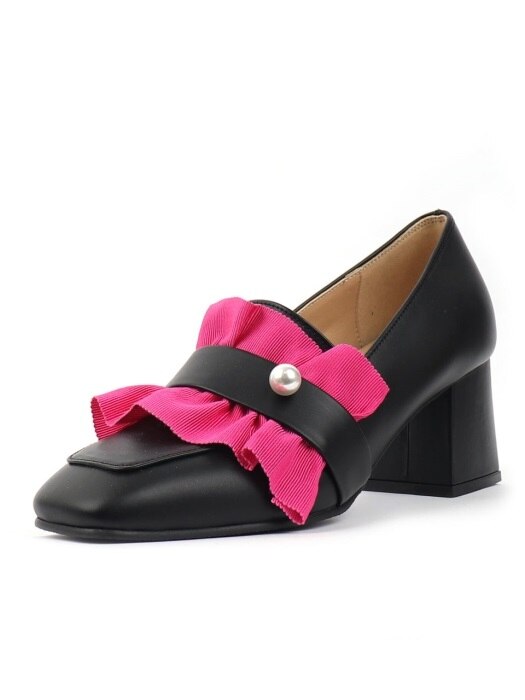 Dazzle&Ruffle Square_MK180107_Black/Pink