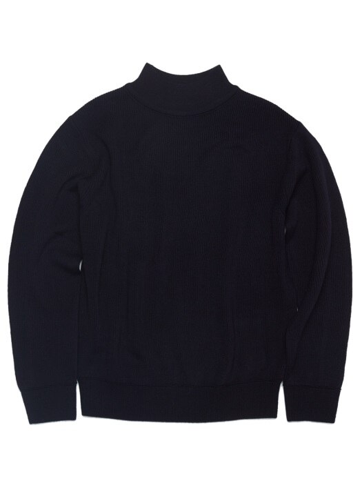 [UNISEX] HALFNECK SWEATER [NAVY]