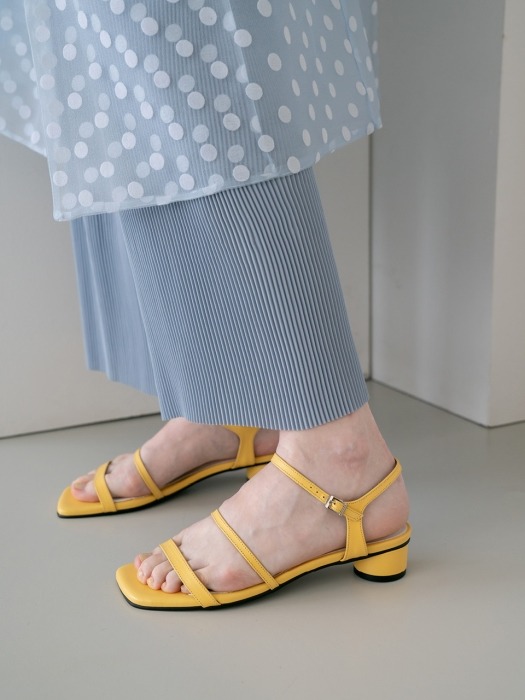 Meringue sandals 3cm / YY9S-S29 Yellow