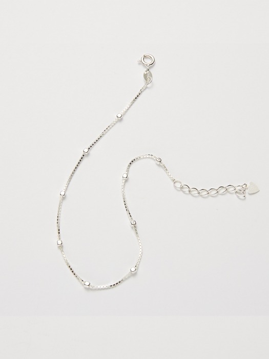 cube chain anklet