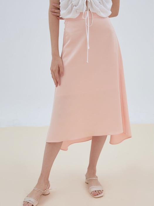 bling satin skirt[pink]