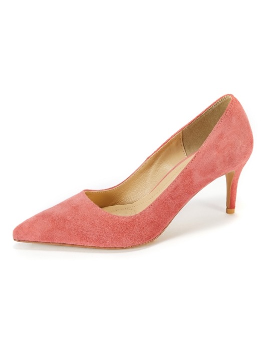 Briana Stiletto_Deep Coral Suede